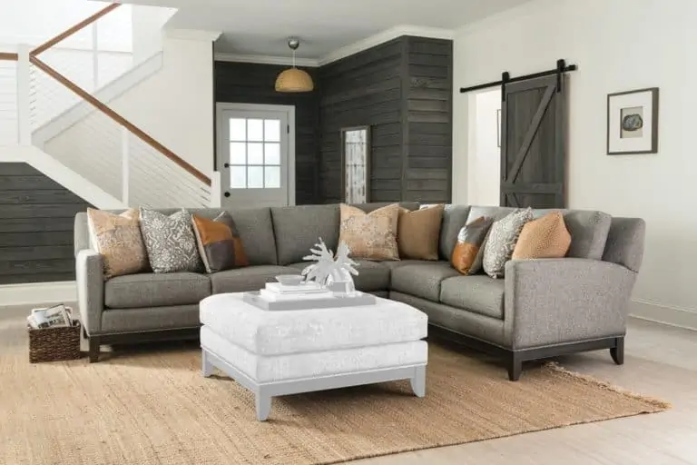 grey sofa first floor home living room