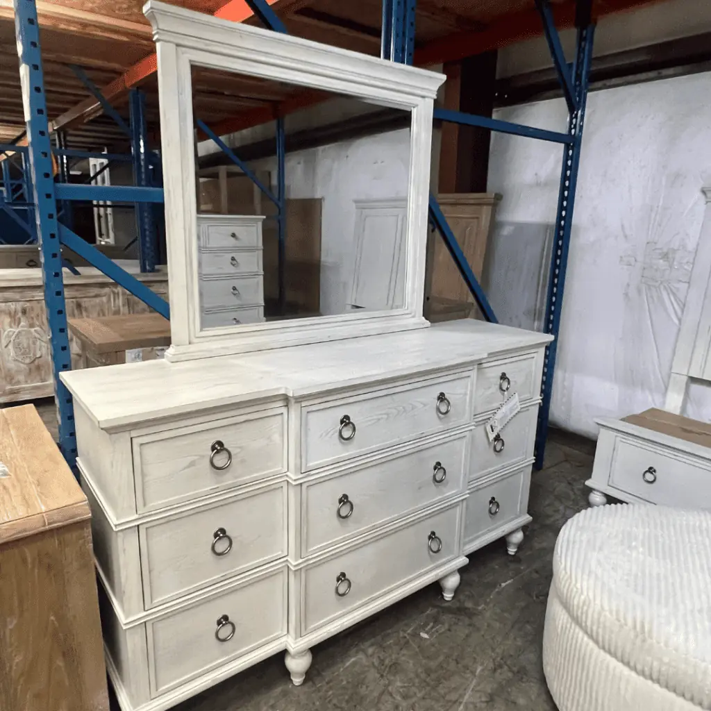 Dresser with mirror