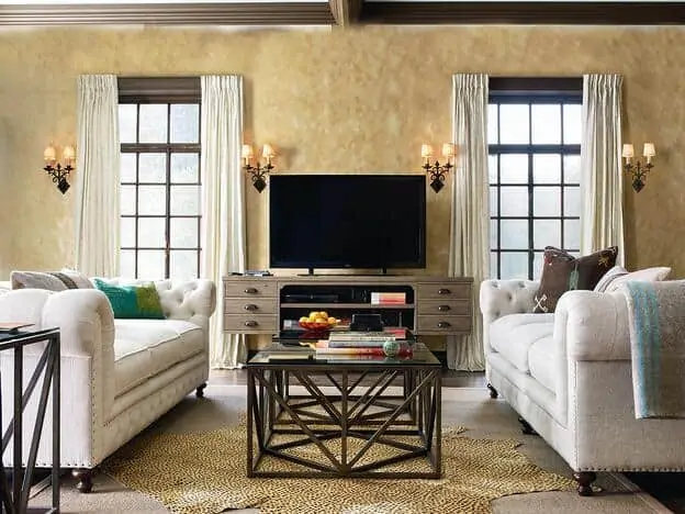 large living room tv white sofas