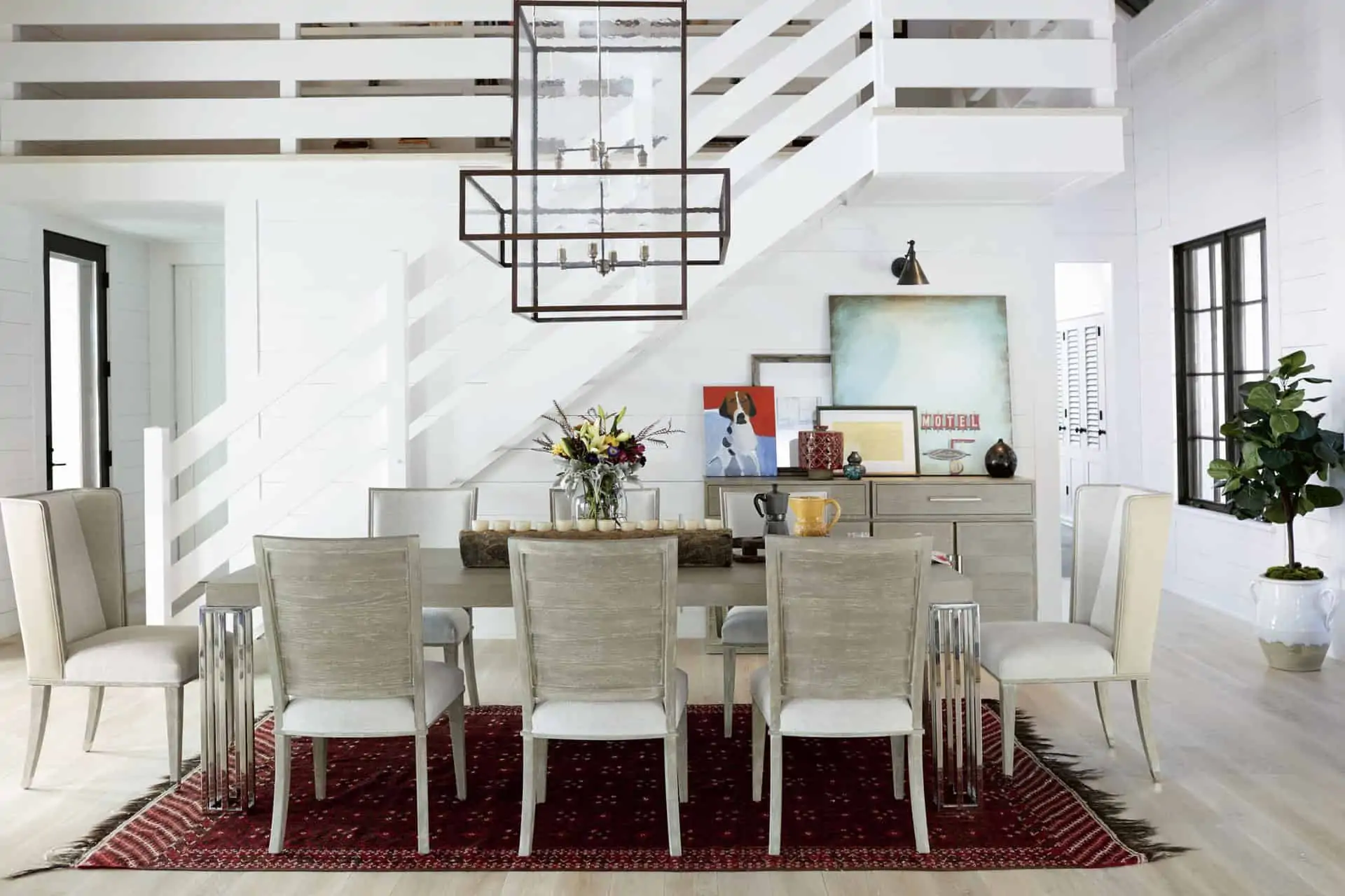 Dining Room all white