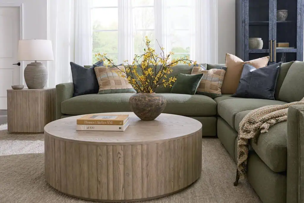 Allure Vignette from Bassett in living room with couch