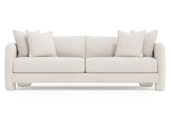 Bernhardt Rowan fabric sofa in white