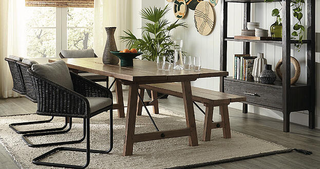 dining room large wood table