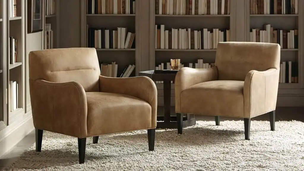 Two leather chairs from Bernhardt Furniture