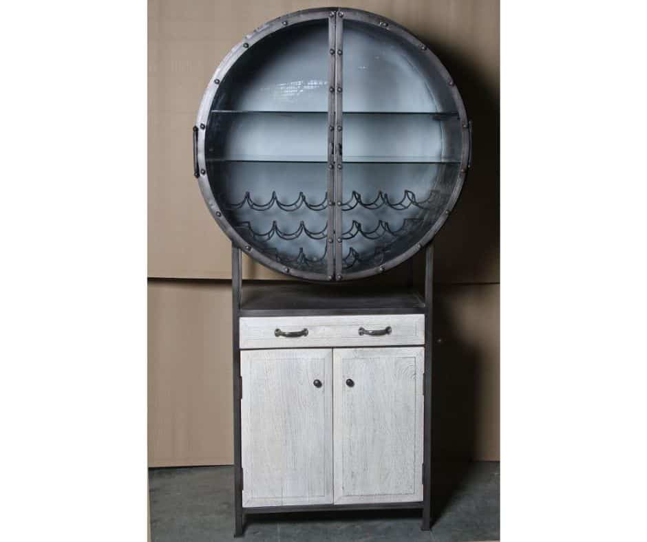 Port Hole Bar Cabinet