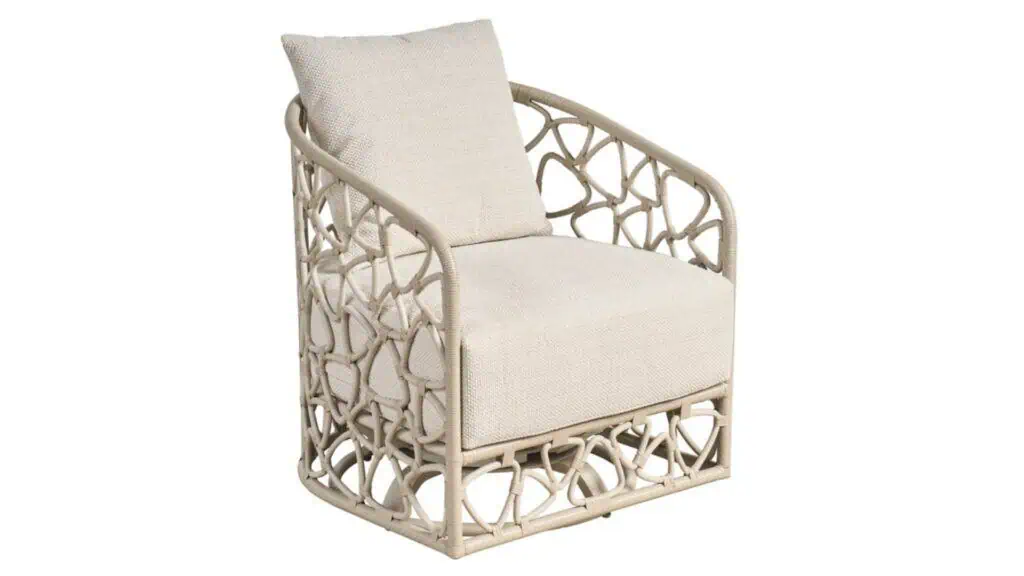 Universal swivel woven outdoor chair