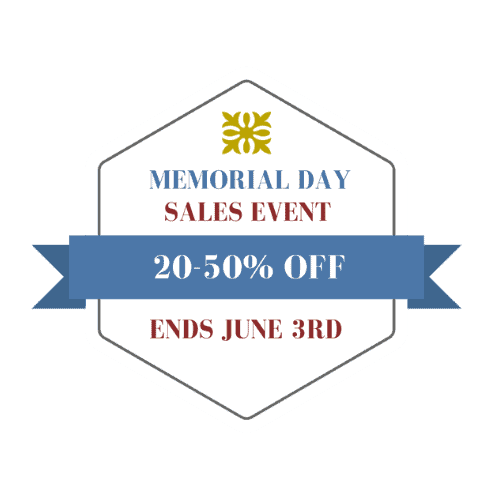 Memorial Day Sales Event | 20-50% Off | Ends June 3rd