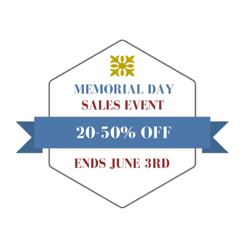 Memorial Day Sales Event | 20-50% Off | Ends June 3rd
