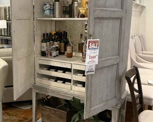Hooker vitners Cabinet in the woodchucks showroom