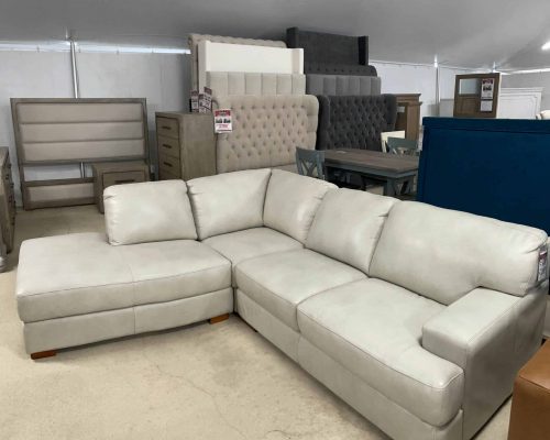 100% Leather Sectional