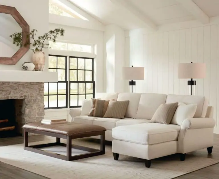 A Bassett sectional in a living room