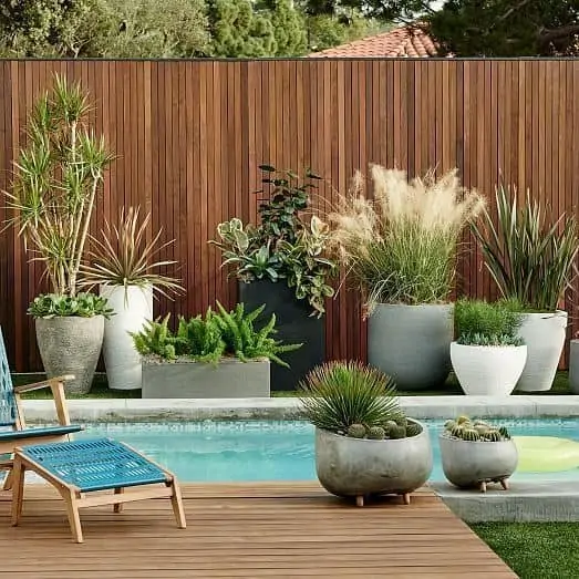 outdoor patio with plants