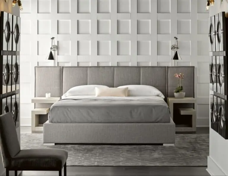 A bedroom accent wall