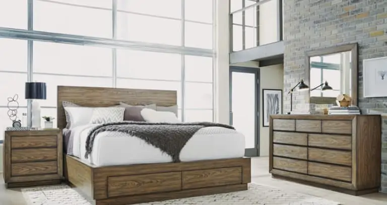 wood bed set white bedding bedroom